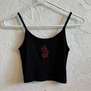 Brandy Melville Black Cropped Tank